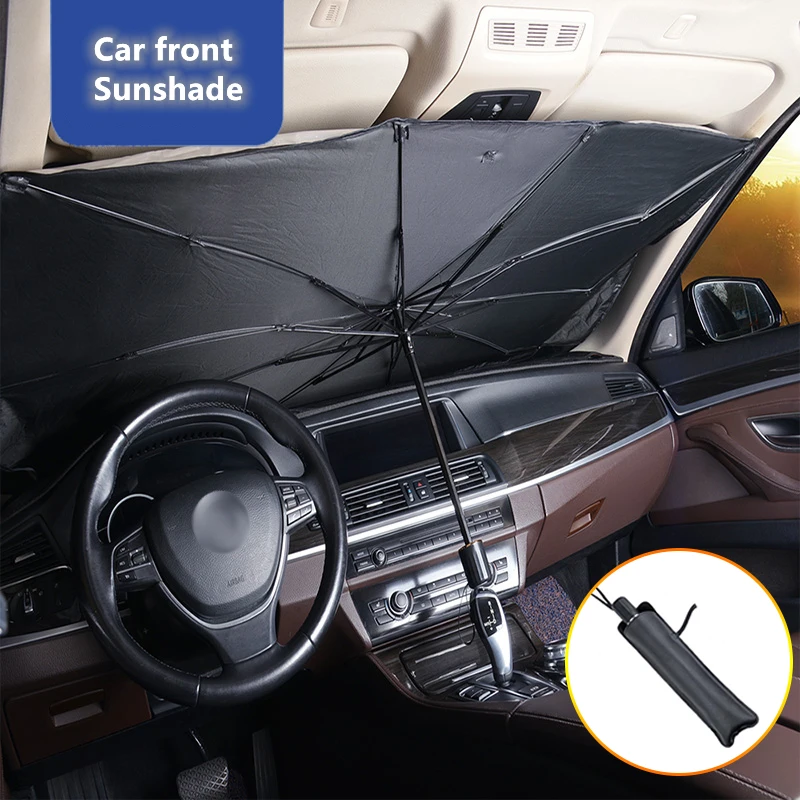 Car Accessories - Car Windshield Sunshade Multi-functional Convenient Foldable