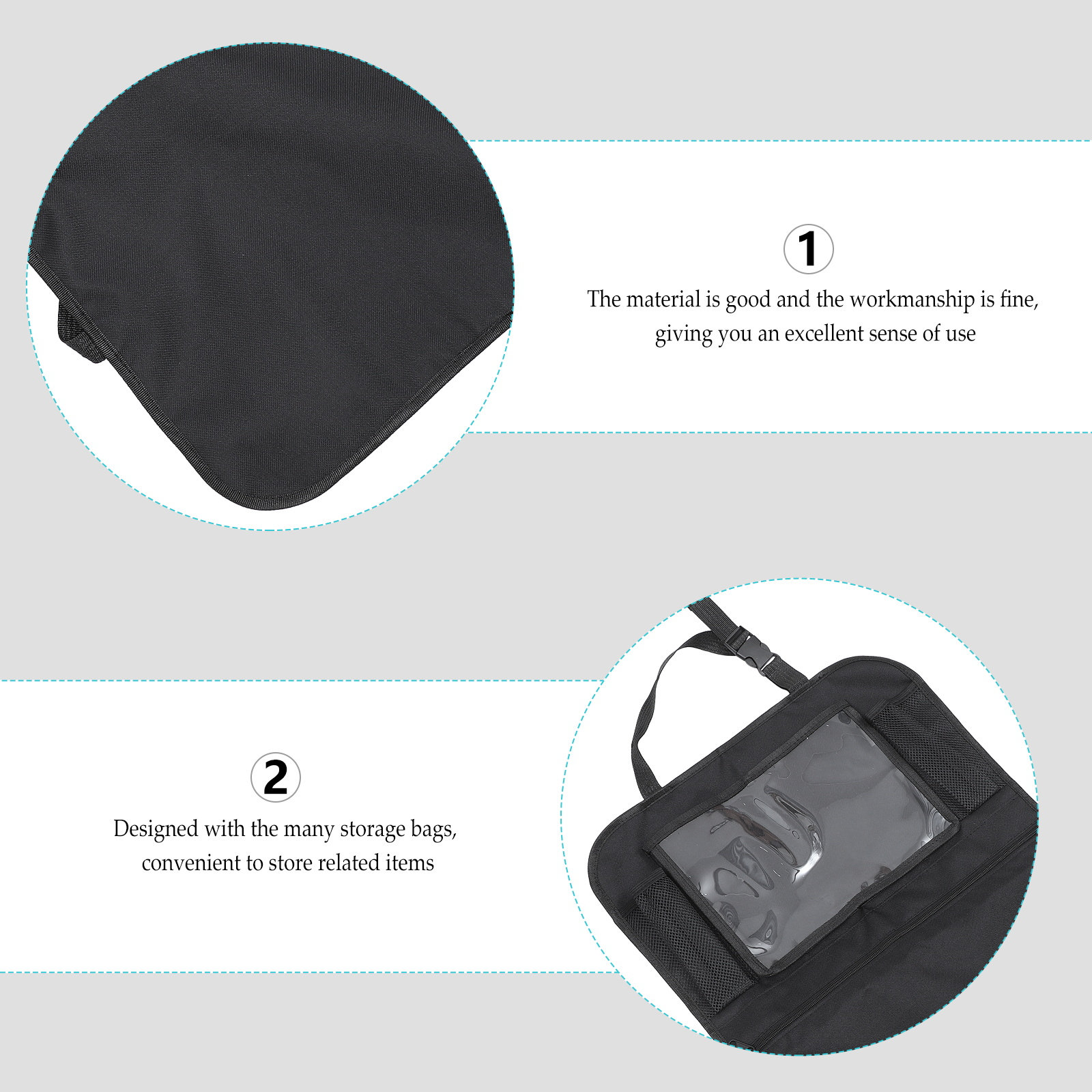 Car Trunk Organizer Foldable Storage Box - Car Seat Back Storage Bag Premium