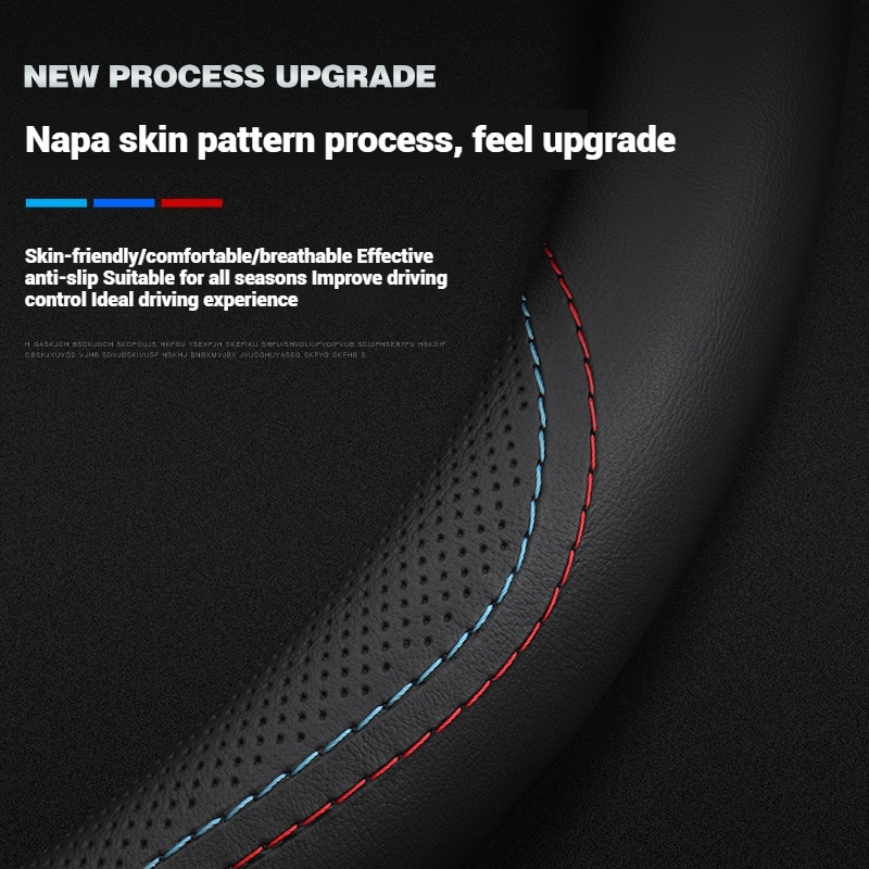 Leather Breathable Car Steerin - огляд і ціна Car Steering Wheel Cover Anti Slip Breathable
