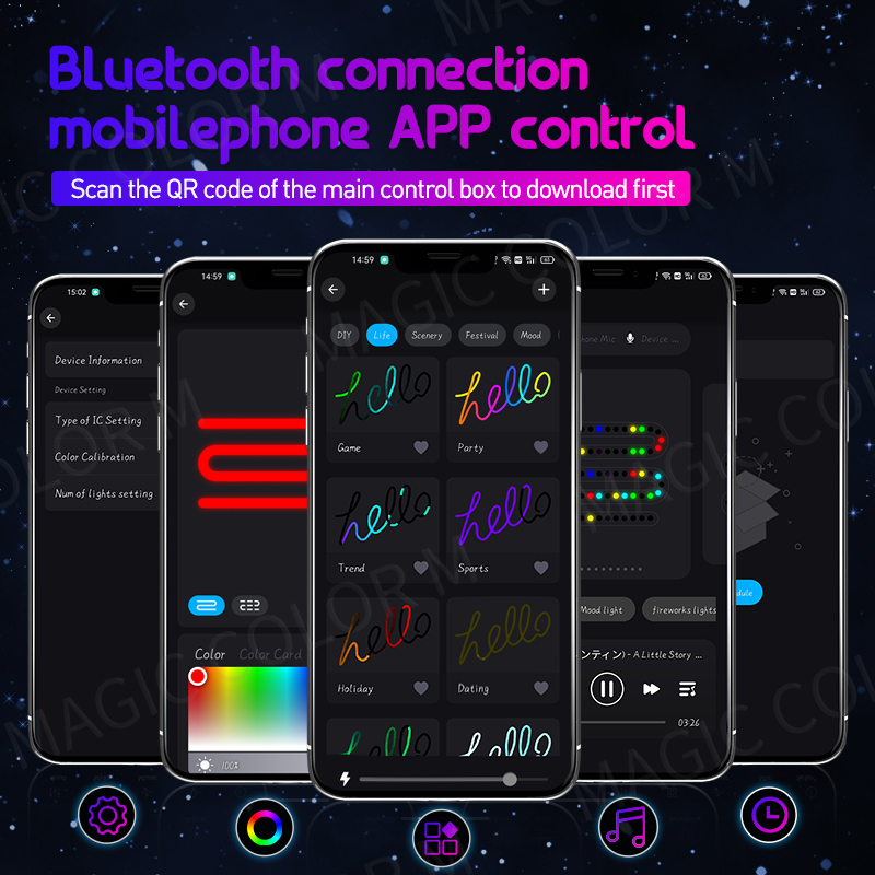 Vegetting 140cm Car Ambient Li - огляд і ціна Led Ambient Interior Car Lights App Control