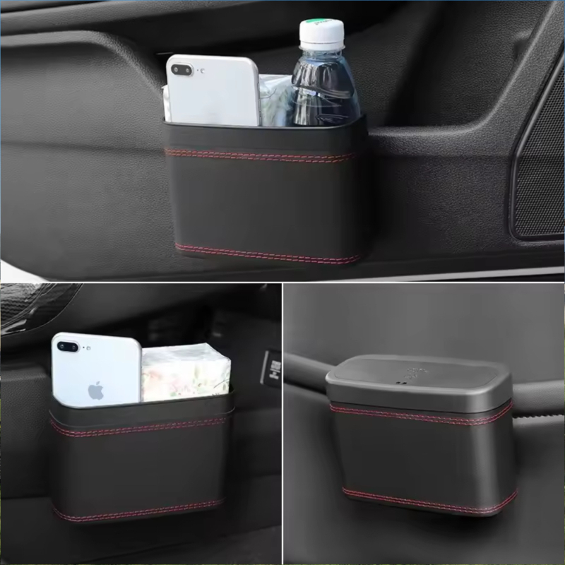 Small Portable Car Trash Can W - огляд і ціна Waterproof Car Trash Can With Lid