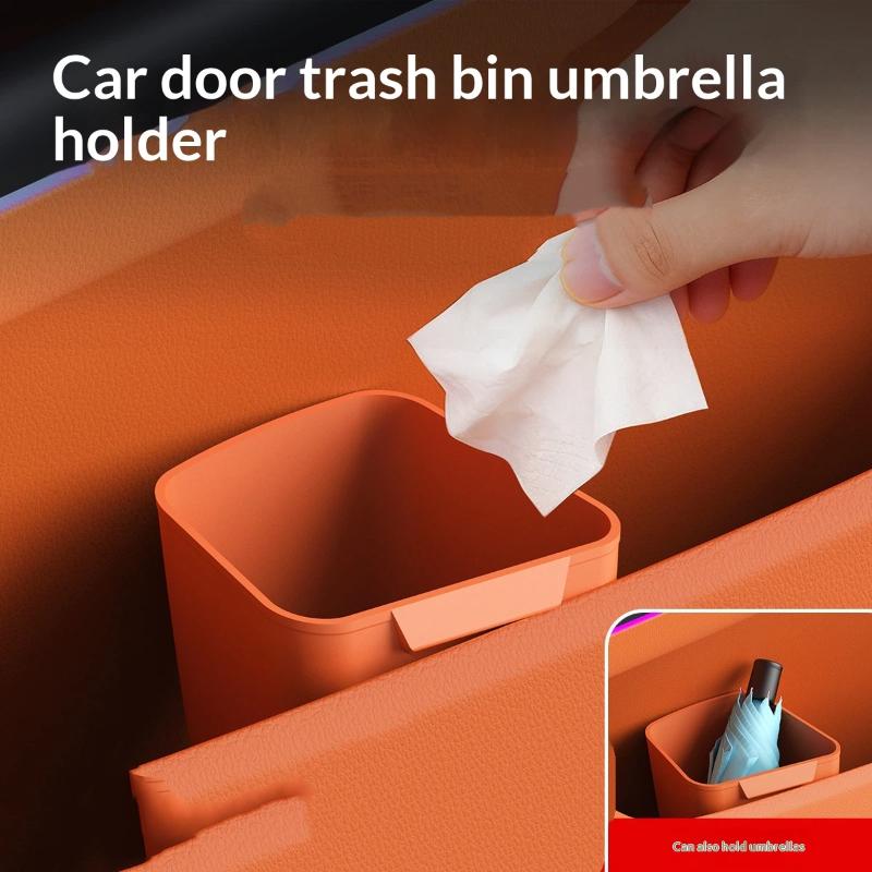 New Silicone Car Door Cup Hold - огляд і ціна Waterproof Car Trash Can With Lid