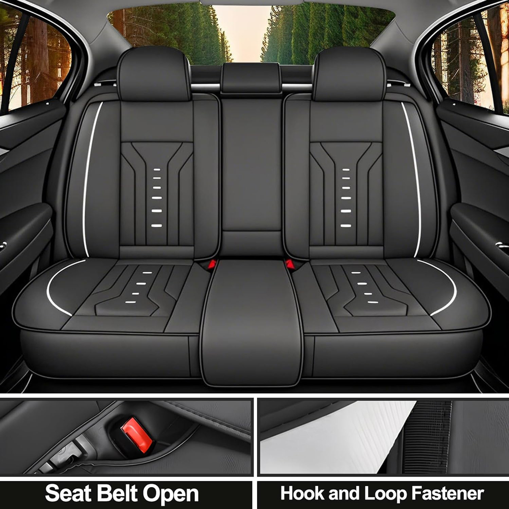 Luxury Universal Leather Car S - огляд і ціна Leather Car Seat Covers Full Set Universal