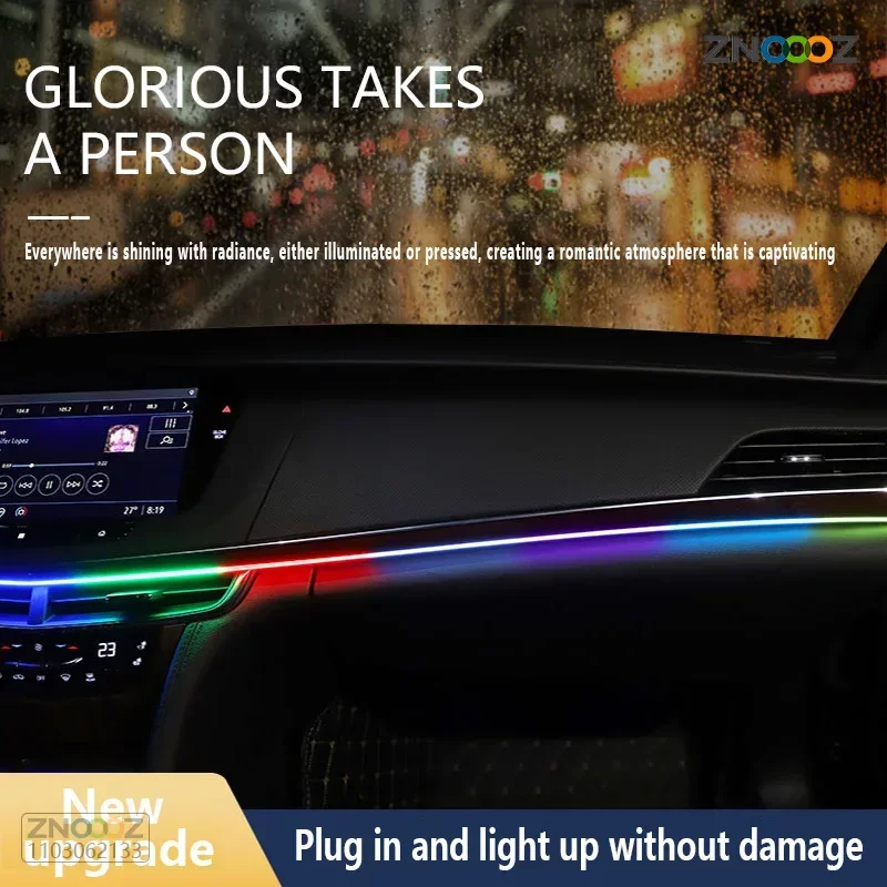 ZNOOOZ 140cm Car Ambient Light - огляд і ціна Led Ambient Interior Car Lights App Control