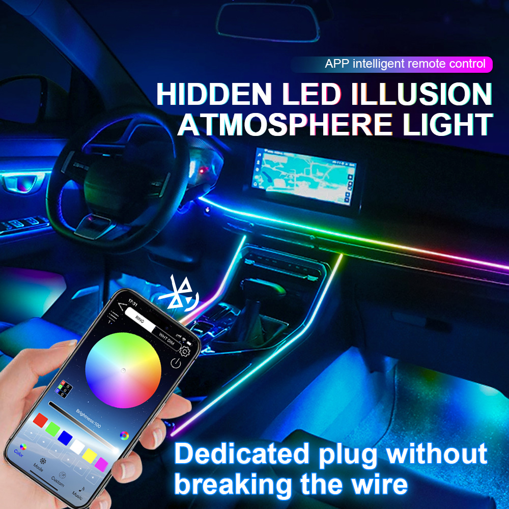 6/10/14/18 in 1 Car Ambient Li - огляд і ціна Led Ambient Interior Car Lights App Control