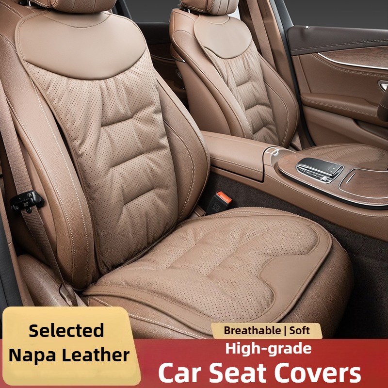 Soft Nappa Leather Car Seat Co - огляд і ціна Leather Car Seat Covers Full Set Universal