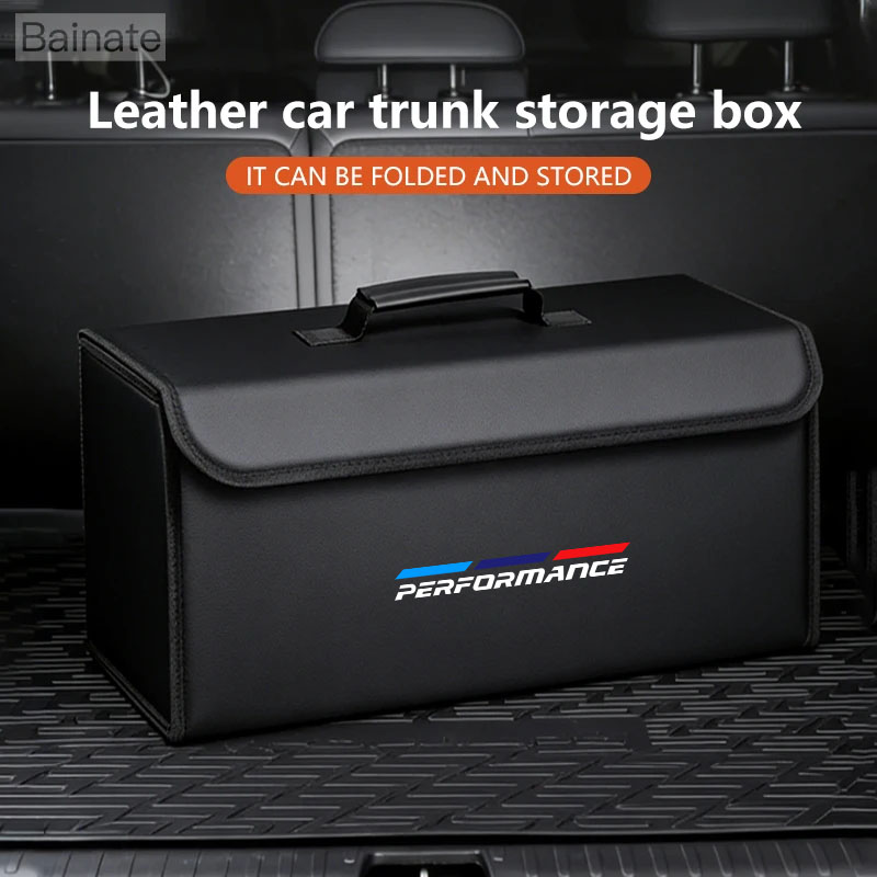 Car Leather Trunk Organizer Fo - огляд і ціна Car Trunk Organizer Foldable Storage Box