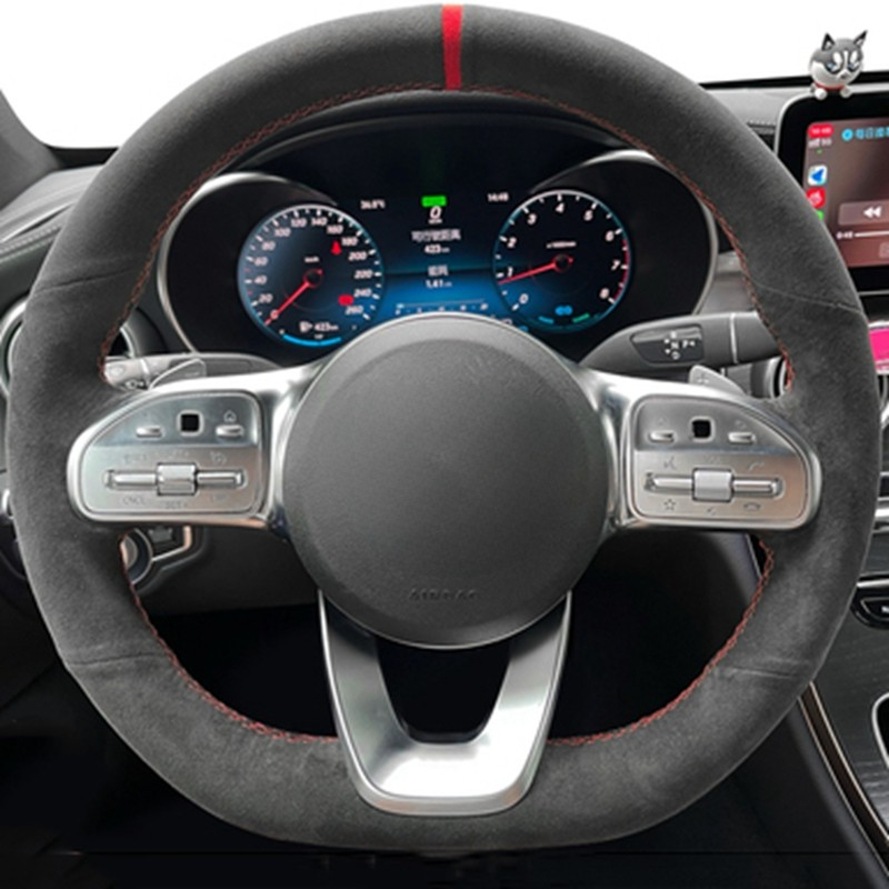 Anti-Slip  Black Suede Braid C - огляд і ціна Car Steering Wheel Cover Anti Slip Breathable