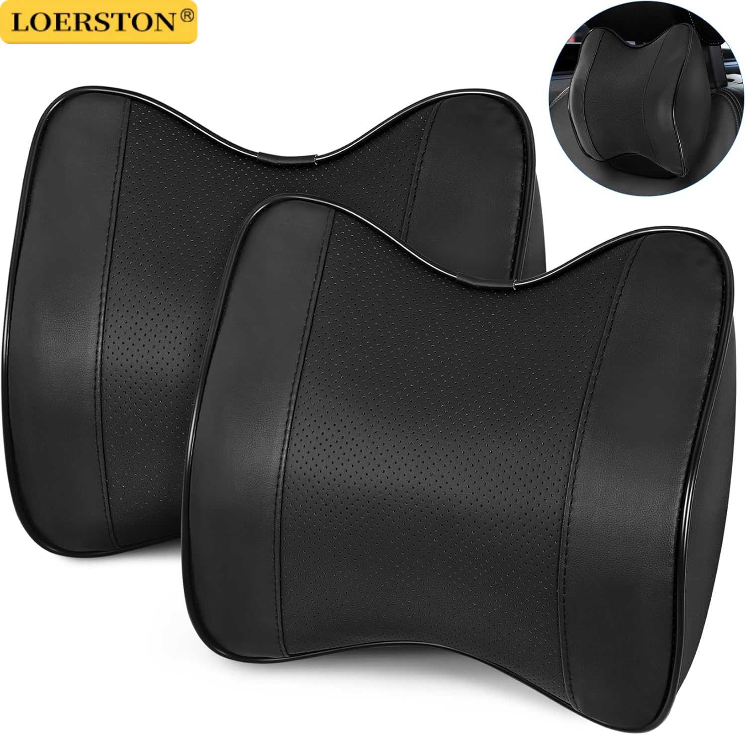 Car Neck Headrest Pillow Suppo - огляд і ціна Memory Foam Car Neck Pillow Lumbar Support