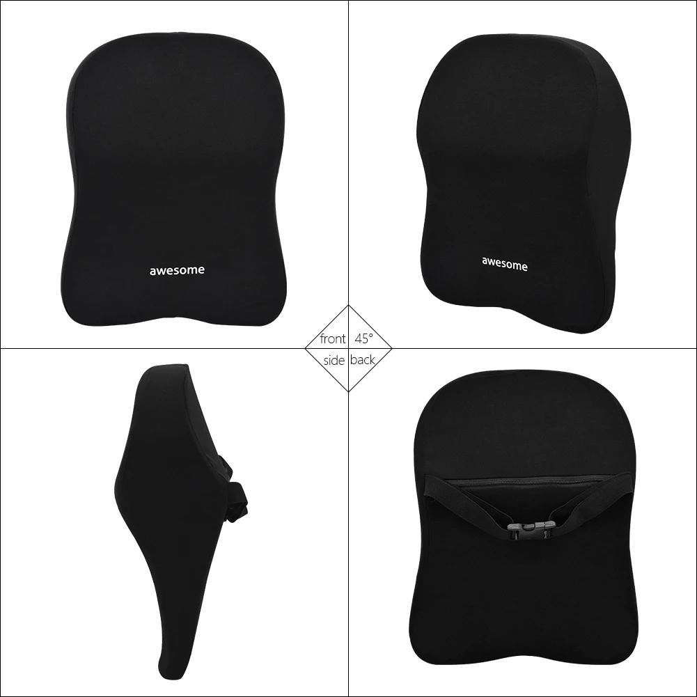Car Lumbar Back Support Headre - огляд і ціна Memory Foam Car Neck Pillow Lumbar Support