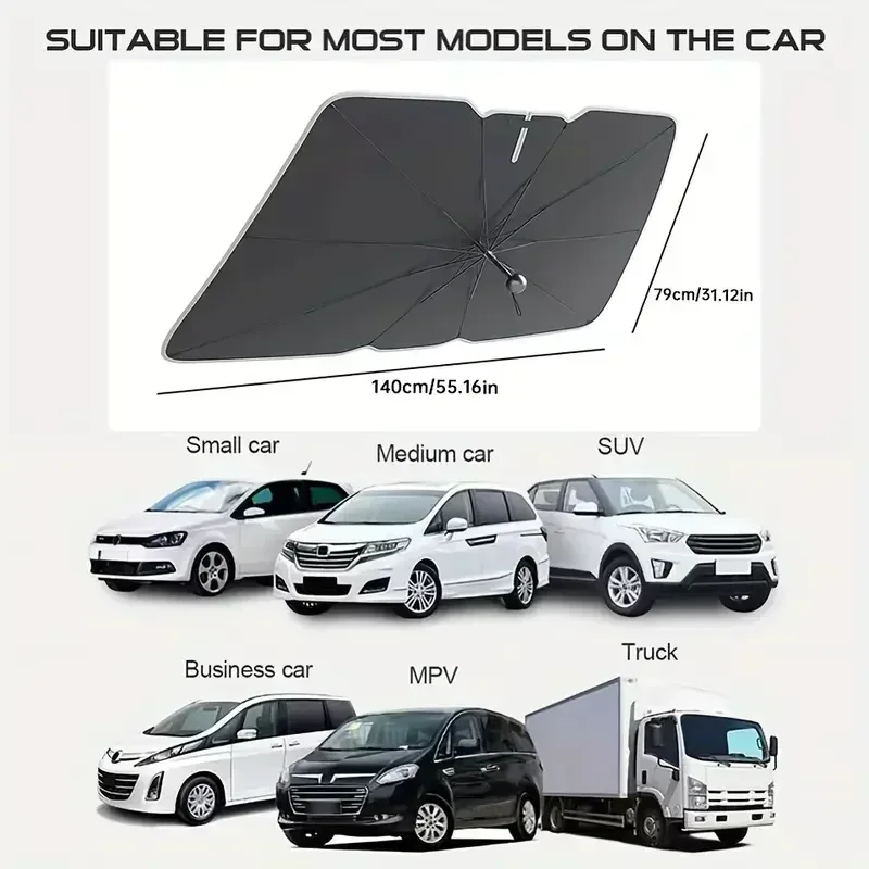 Multi Purpose Convenient Folda - огляд і ціна Car Sunshade Windshield Umbrella Foldable