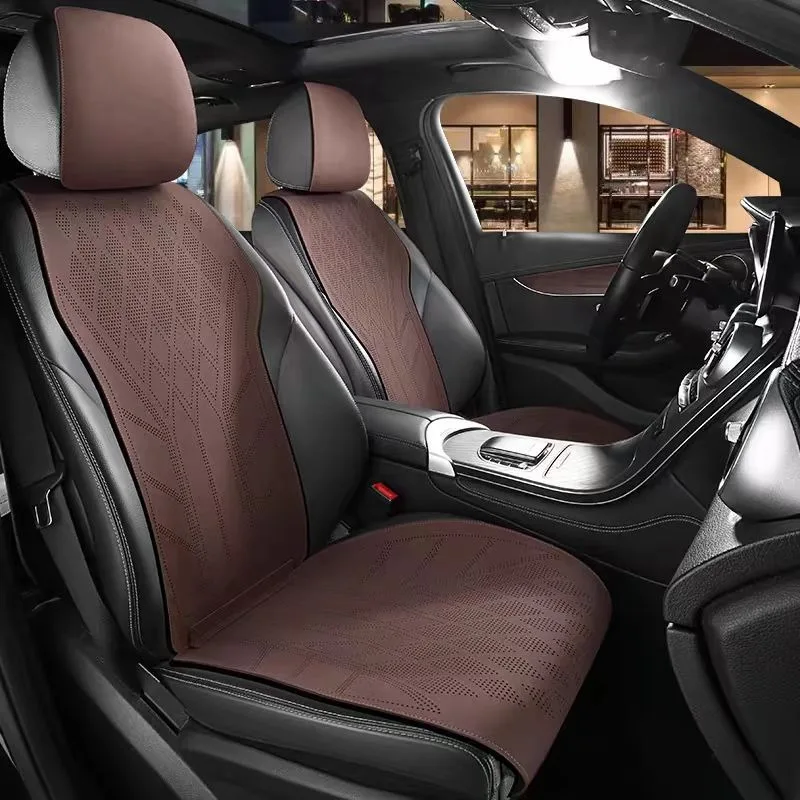 Suede Leather Car Seat Cover 5 - огляд і ціна Leather Car Seat Covers Full Set Universal