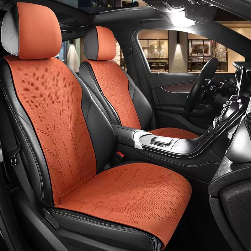 Suede Leather Car Seat Cover 5 - огляд і ціна Leather Car Seat Covers Full Set Universal