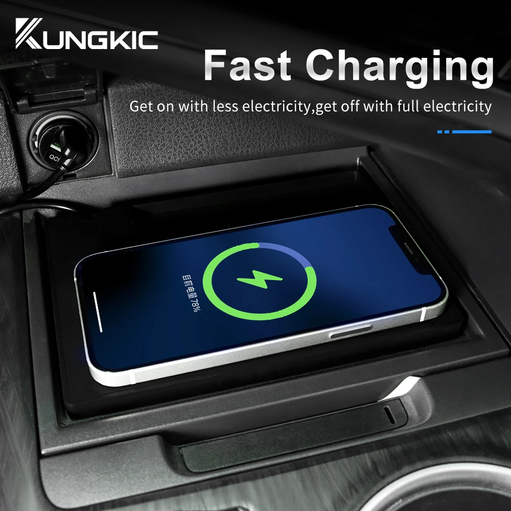 For Toyota Camry 70 XV70 2018  - огляд і ціна Wireless Car Charger Mount Fast Charging