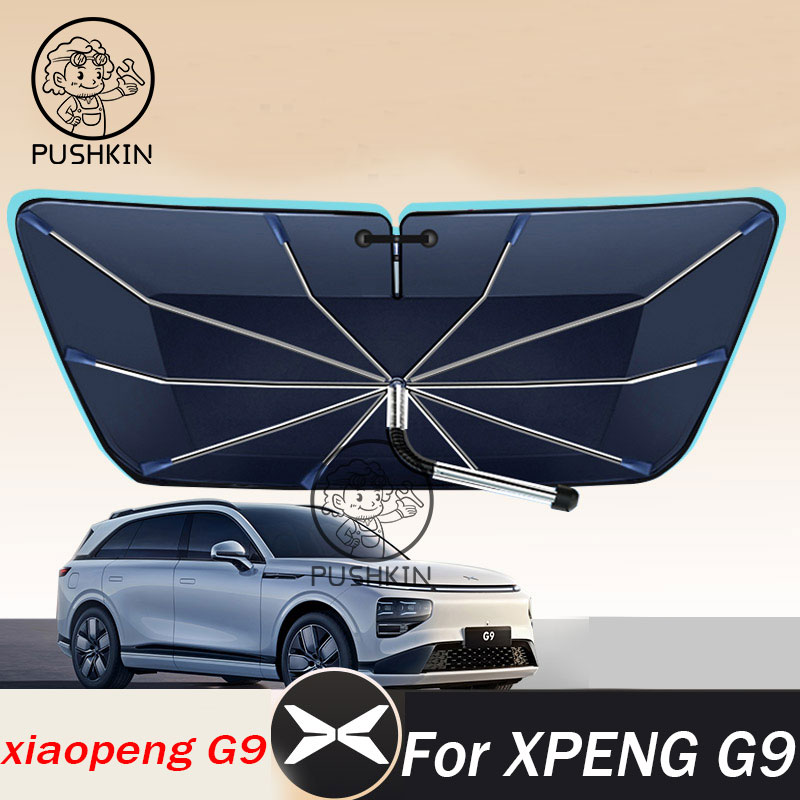 For XPENG G9 XIAOPENG G9 2027  - огляд і ціна Car Sunshade Windshield Umbrella Foldable