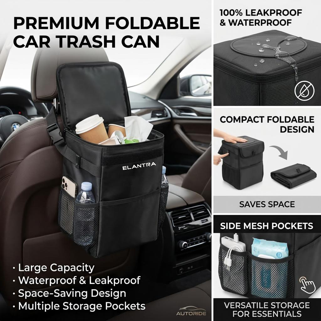 Waterproof car trash can stora - огляд і ціна Waterproof Car Trash Can With Lid