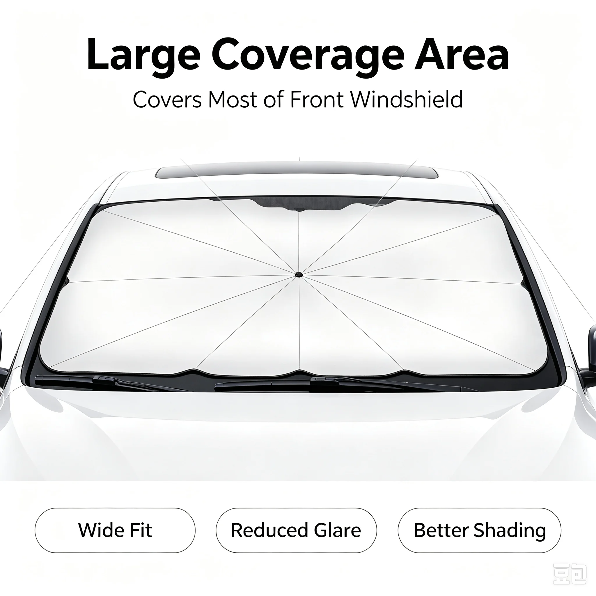 Foldable Car Windshield Sunsha - огляд і ціна Car Sunshade Windshield Umbrella Foldable