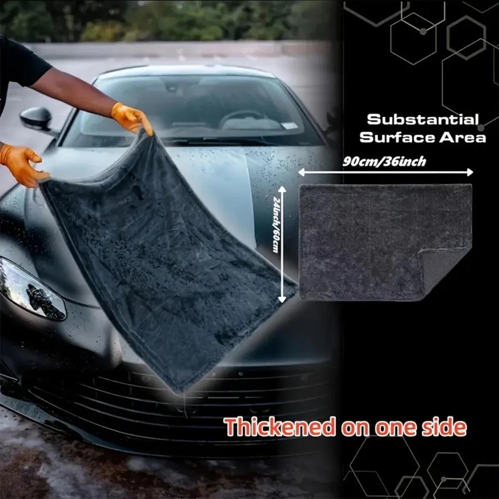 Oversized Dark Gray Car Microf - огляд і ціна Microfiber Car Drying Towel Super Absorbent