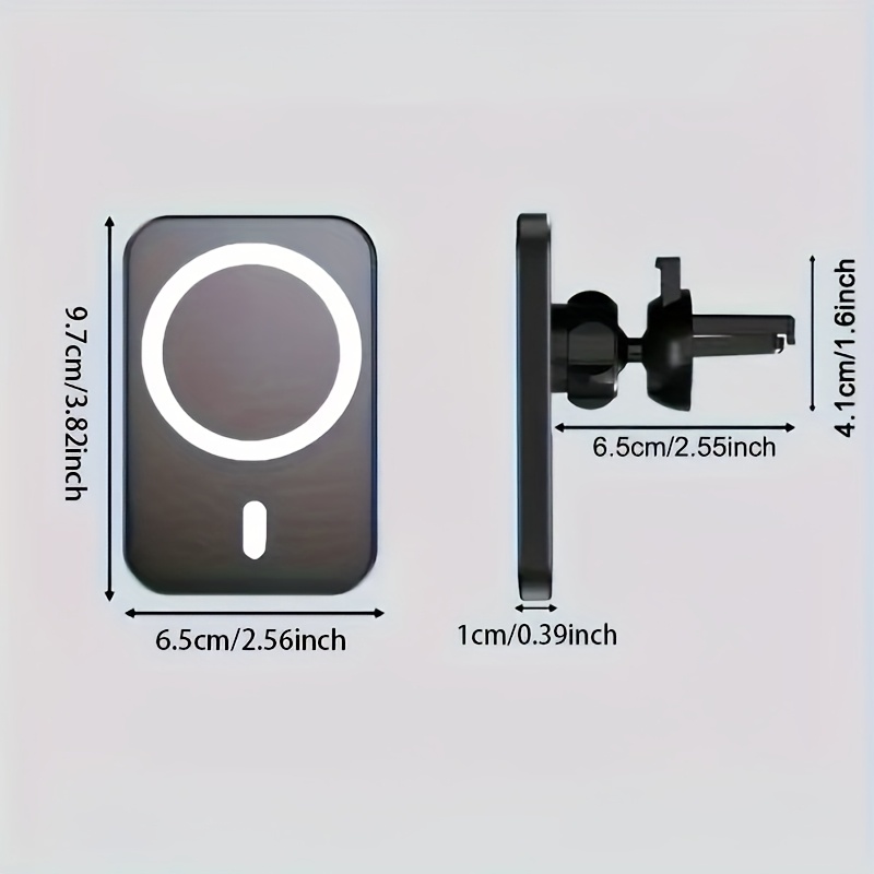 15W Magnetic Car Wireless Char - огляд і ціна Wireless Car Charger Mount Fast Charging