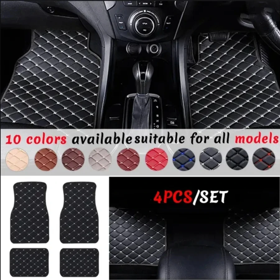 Car Floor Mats 4PCS Universal  - огляд і ціна Car Floor Mats Universal Waterproof Leather
