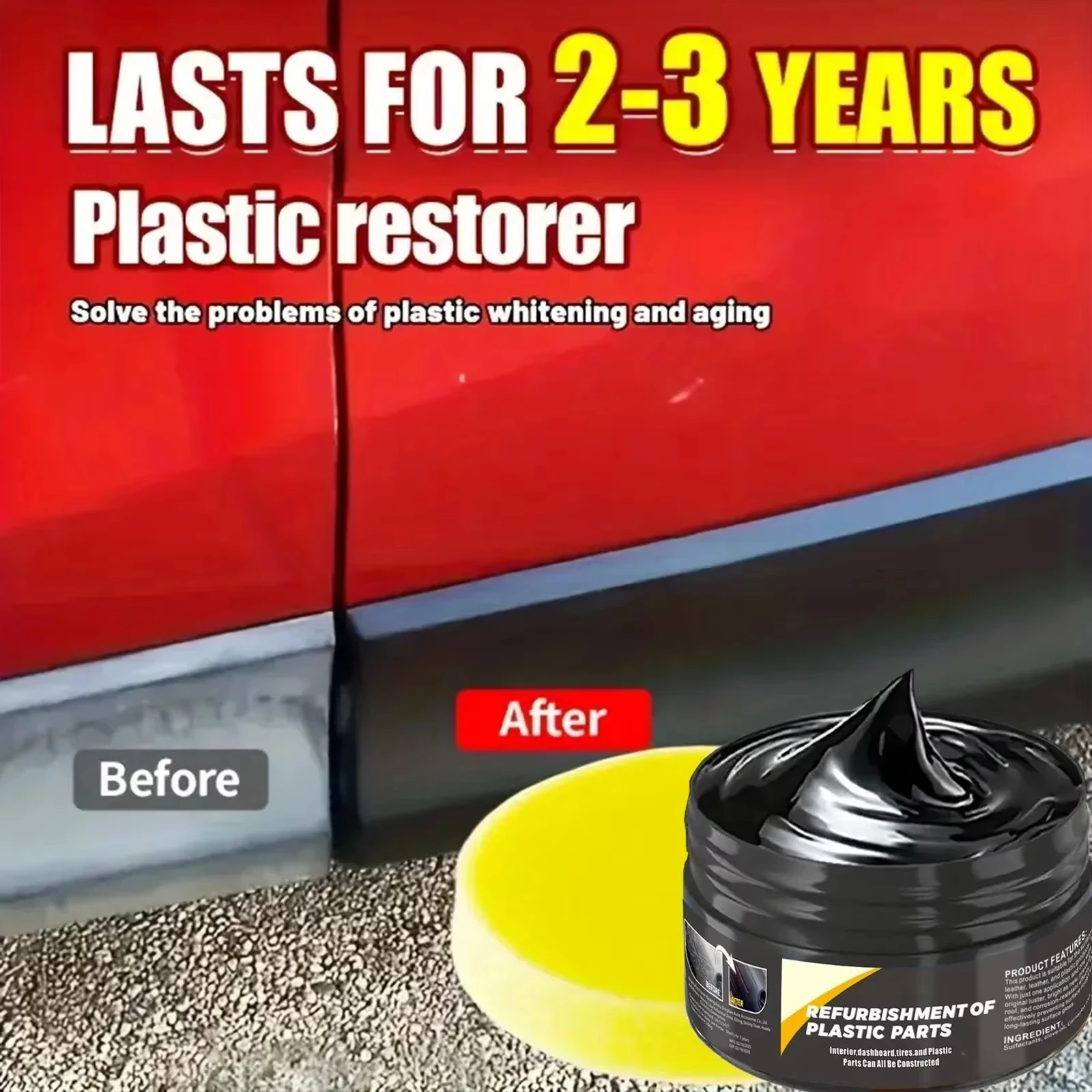 B1257 Car Interior Plastic Lea - огляд і ціна Car Scratch Repair Polishing Wax Paste